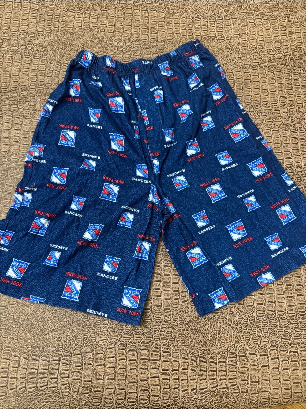 NHL New York Rangers Boys XL 18/20 Pajama Lounge Shorts